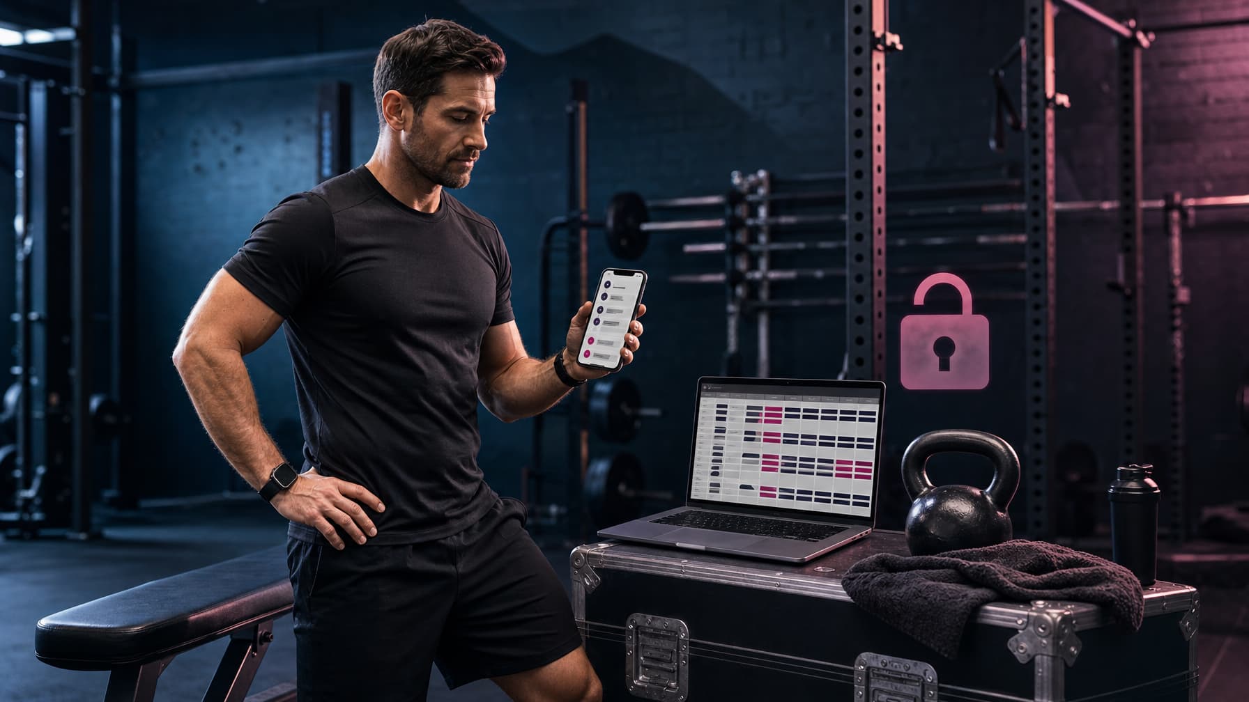 Fitness coach comparing a coaching app with a spreadsheet workflow